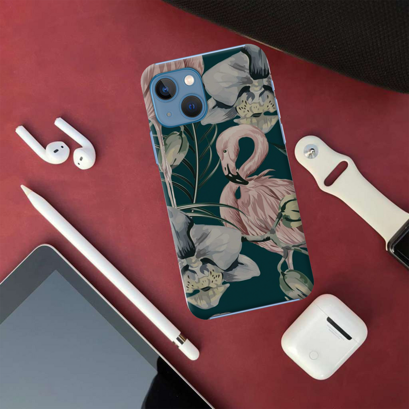 Flamingo Printed Slim Cases and Cover for iPhone 13 Mini