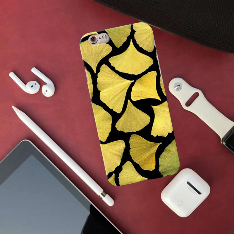 Yellow Leafs Printed Slim Cases and Cover for iPhone 6