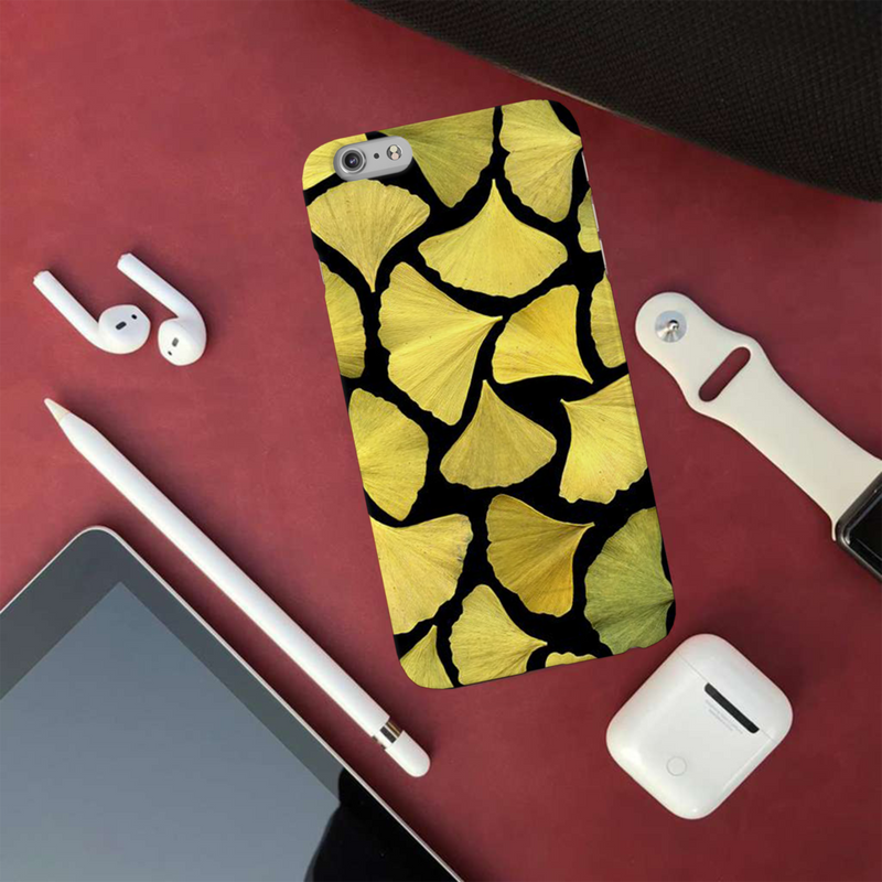 Yellow Leafs Printed Slim Cases and Cover for iPhone 6 Plus