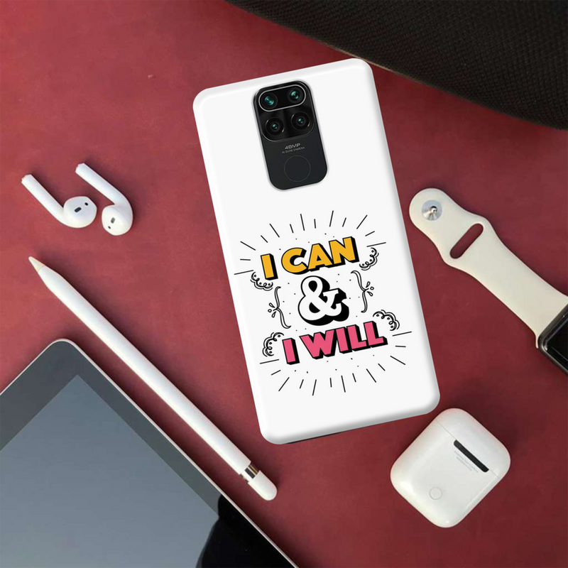 I can and I will Printed Slim Cases and Cover for Redmi Note 9