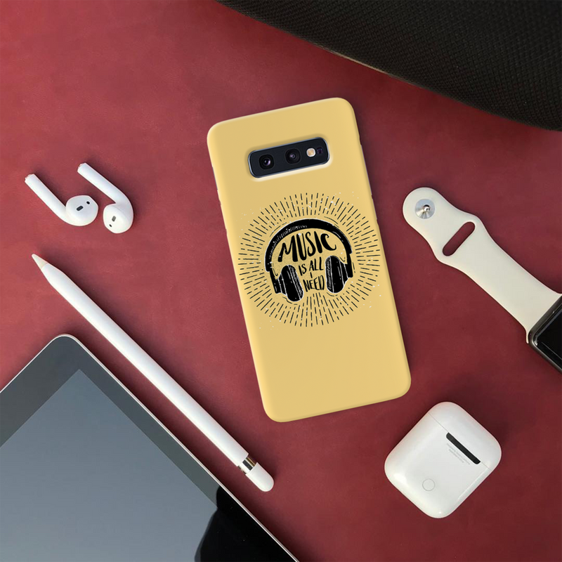 Music is all i need Printed Slim Cases and Cover for Galaxy S10E