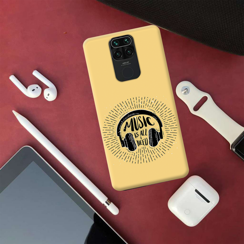 Music is all i need Printed Slim Cases and Cover for Redmi Note 9