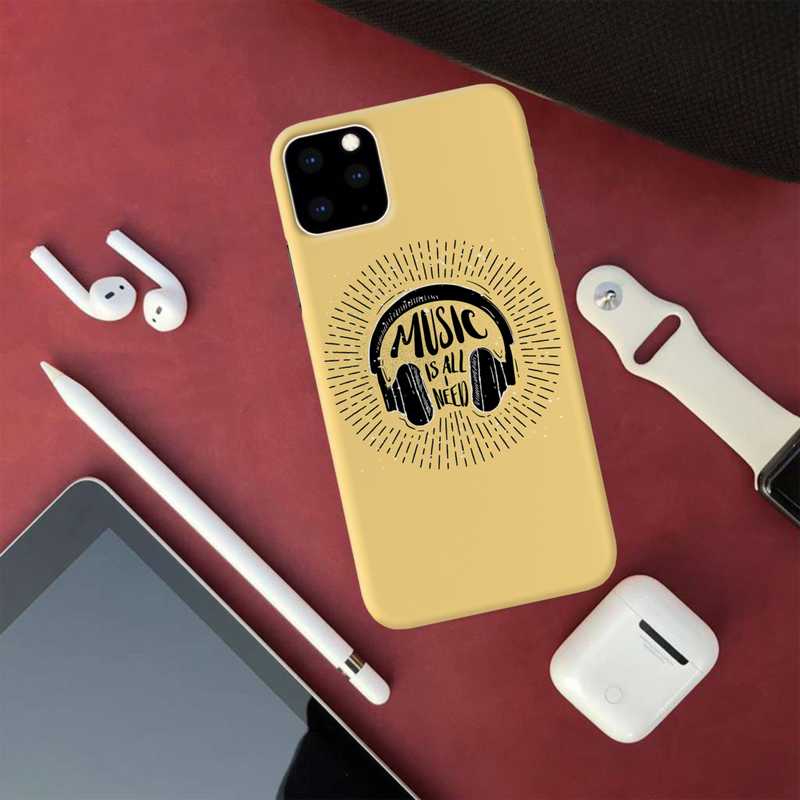 Music is all i need Printed Slim Cases and Cover for iPhone 11 Pro Max