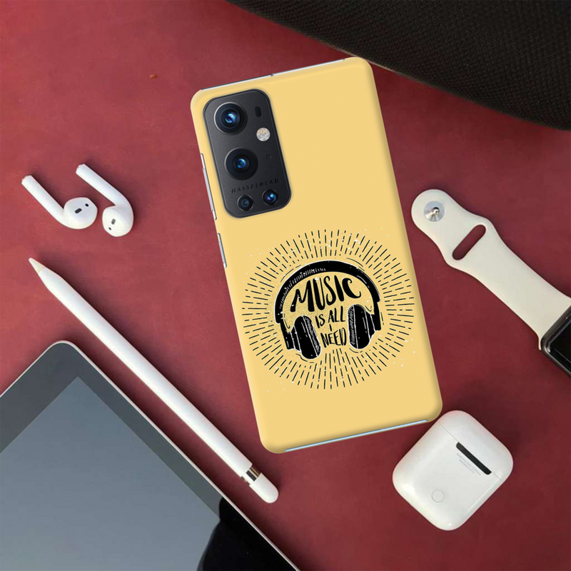 Music is all i need Printed Slim Cases and Cover for OnePlus 9 Pro