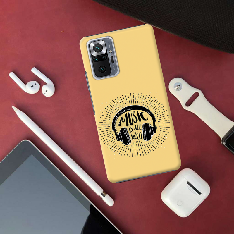 Music is all i need Printed Slim Cases and Cover for Redmi Note 10 Pro