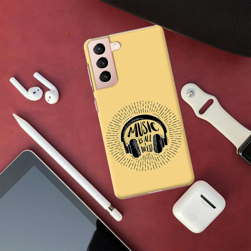 Music is all i need Printed Slim Cases and Cover for Galaxy S21 Plus