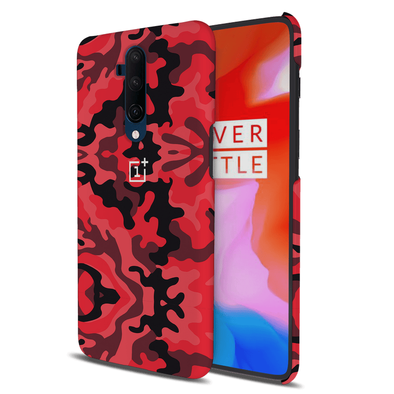 Military Red Camo Pattern Mobile Case Cover For Oneplus 7t Pro