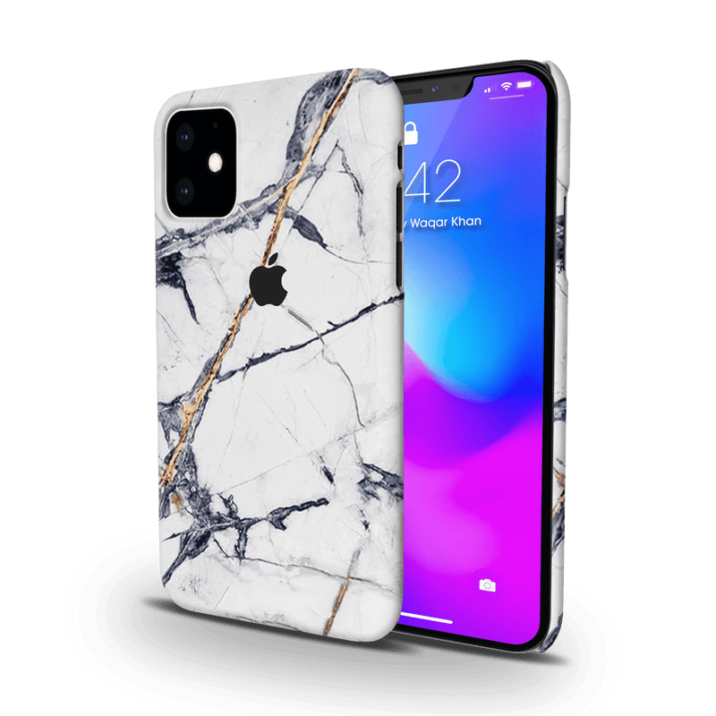 White Marble Pattern Mobile Case Cover For Iphone 11 Pro