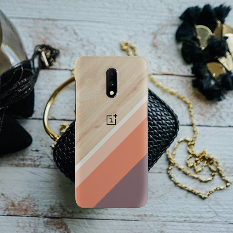 Wooden Pattern Mobile Case Cover For Oneplus 7