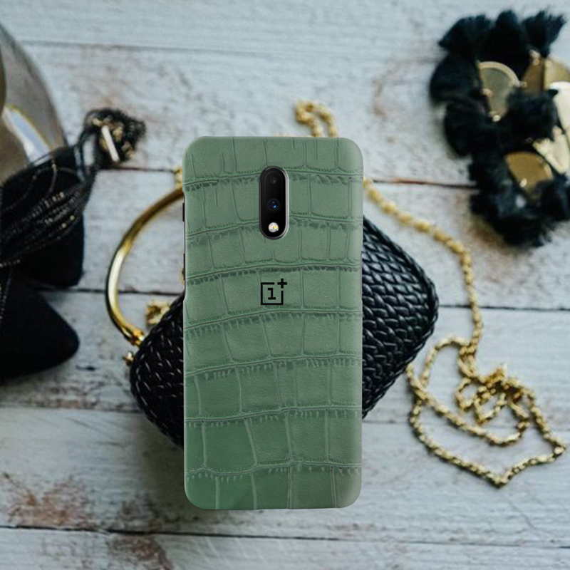 Green Boxes Pattern Mobile Case Cover For Oneplus 7