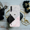 Pink Black & White Marble Pattern Mobile Case Cover For Redmi A3