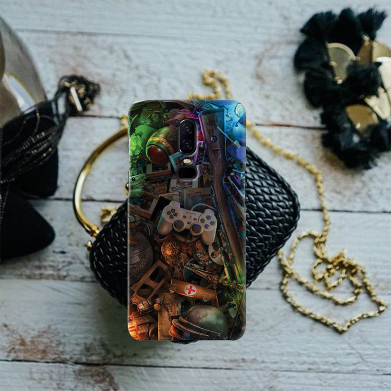 Gaming Pattern Mobile Case Cover For Oneplus 6