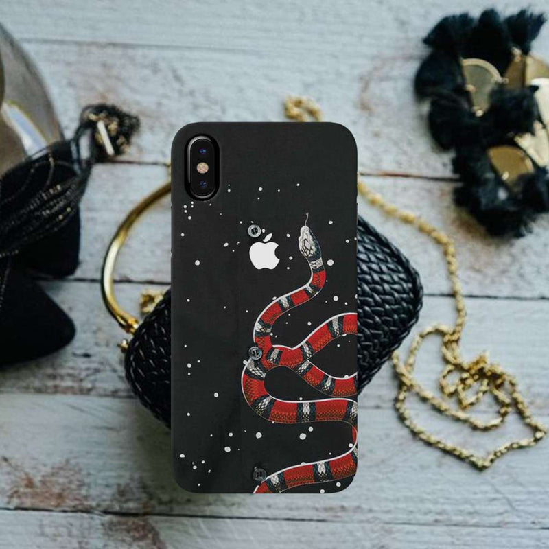 Snake in Galaxy Pattern Mobile Case Cover For Iphone X
