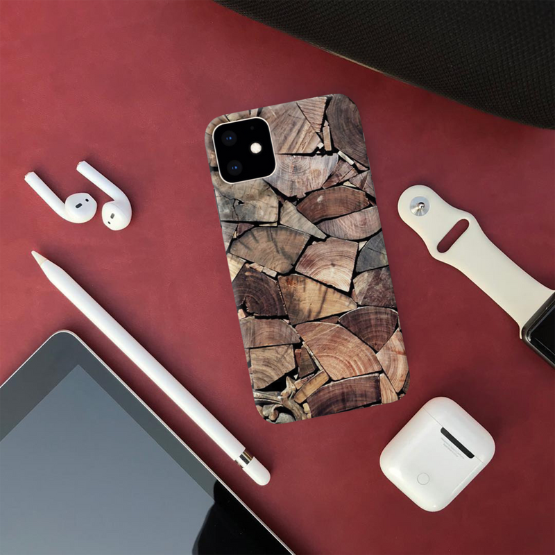 Wood Pieces Pattern Mobile Case Cover For Iphone 11