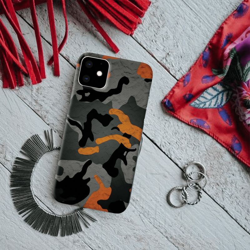 Camo Black And Pink Pattern Mobile Case Cover For Iphone 11