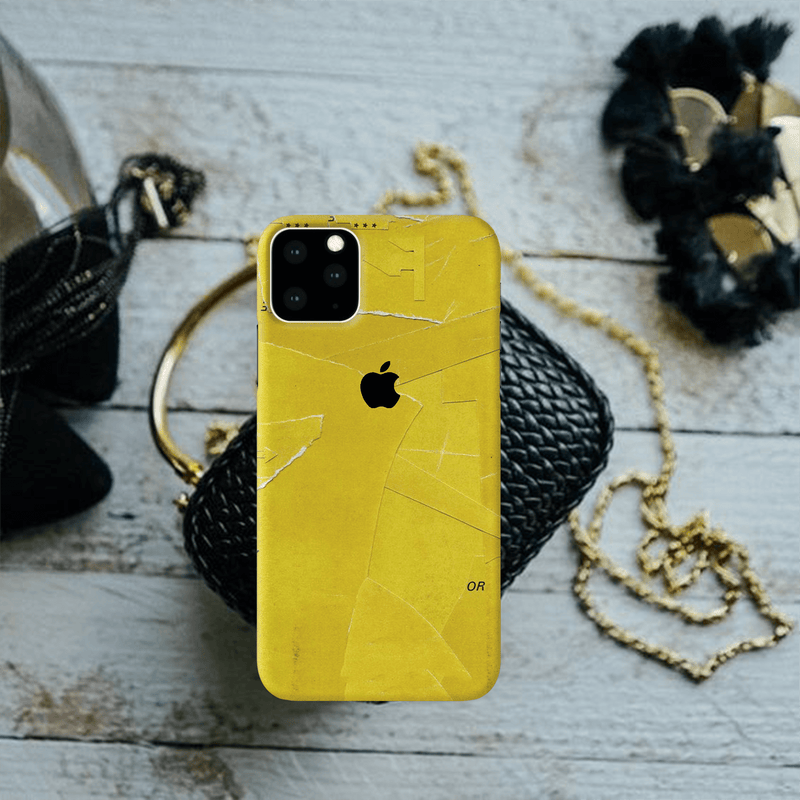 Pixel Clear Case Dbrand Skin On Cracked Phone Yellow Paper