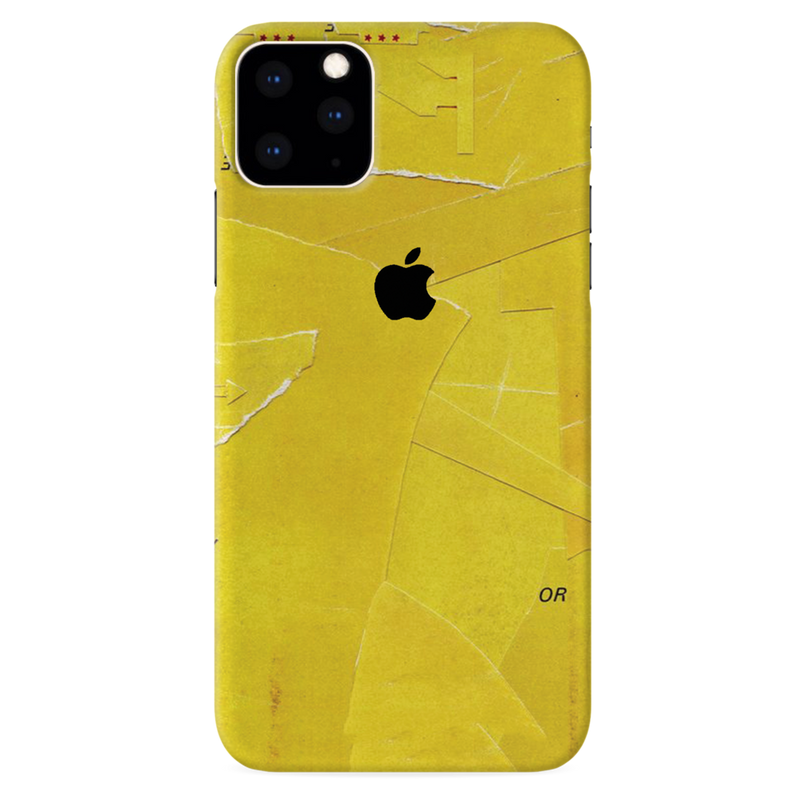 Yellow Paper Pattern Mobile Case Cover For Iphone 11 Pro Max