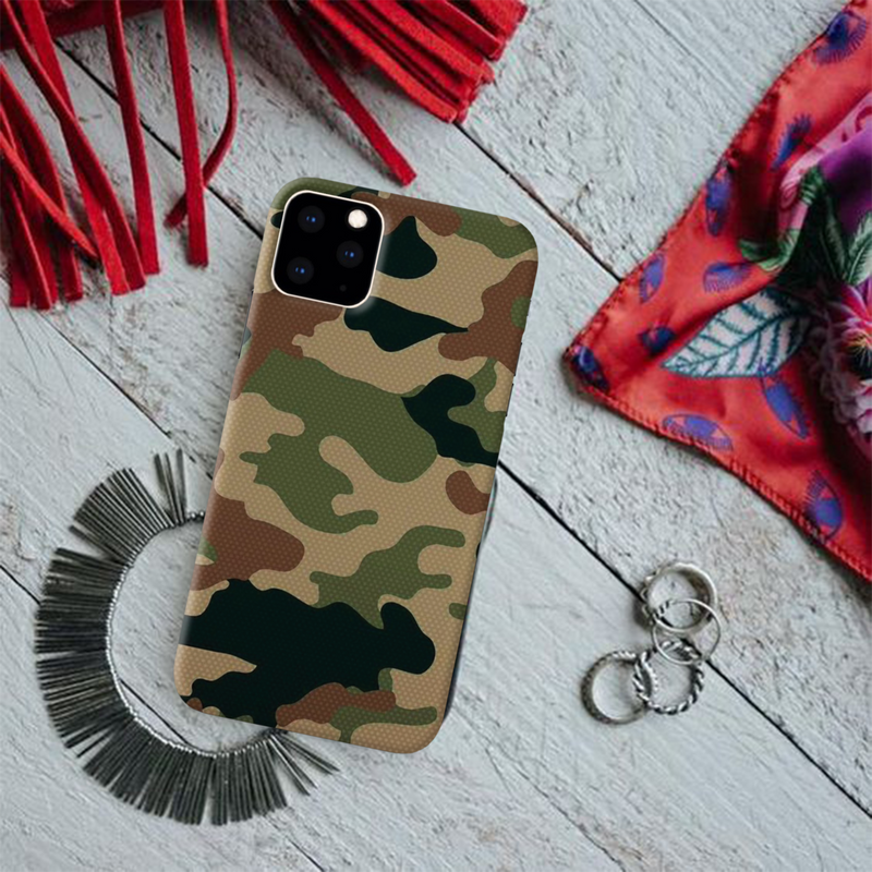Camo Black And Green Pattern Mobile Case Cover For Iphone 11 Pro