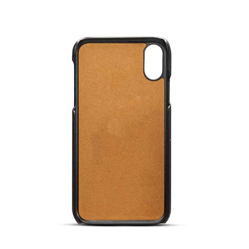 Navy Blue Leather Mobile Cover for Iphone XS