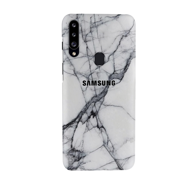Light Grey Marble Pattern Mobile Case Cover For Galaxy A20S