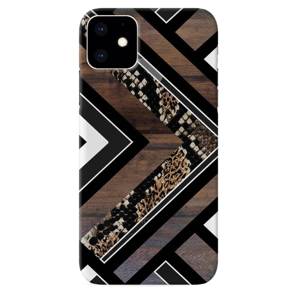 Carpet Pattern Black, White and Brown Pattern Mobile Case Cover For Iphone 11