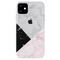 Pink Black & White Marble Pattern Mobile Case Cover For Iphone 11