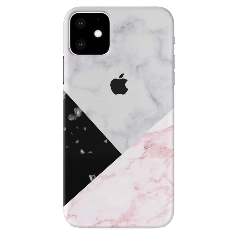 Pink Black & White Marble Pattern Mobile Case Cover For Iphone 11