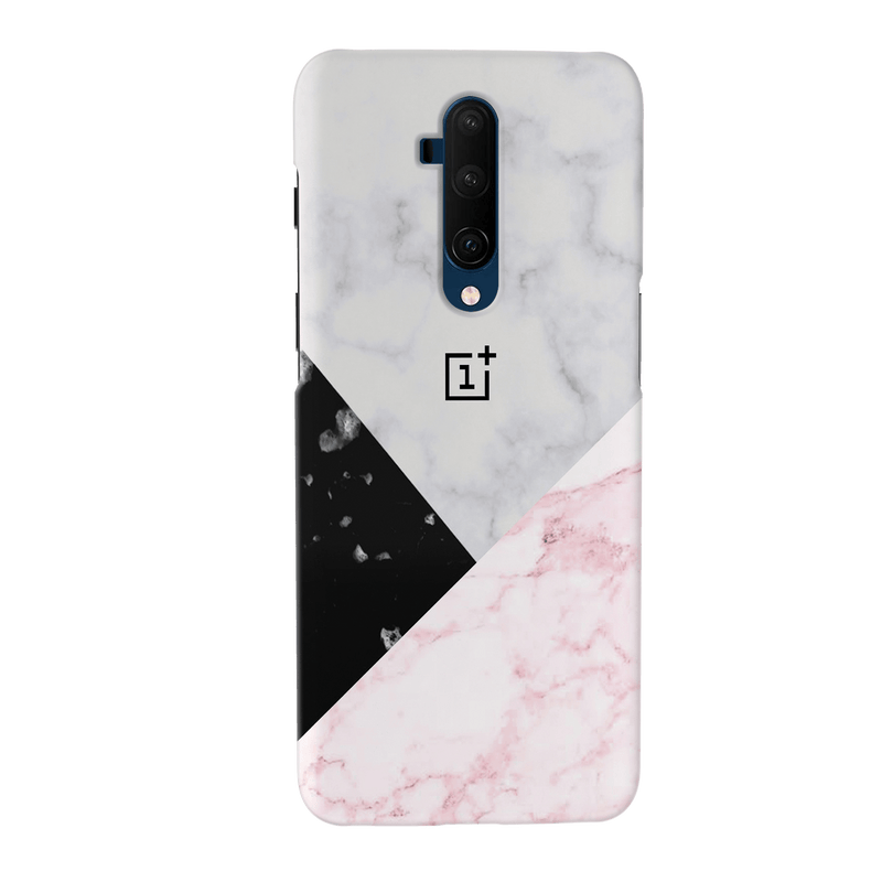 Pink Black & White Marble Pattern Mobile Case Cover For Oneplus 7t Pro