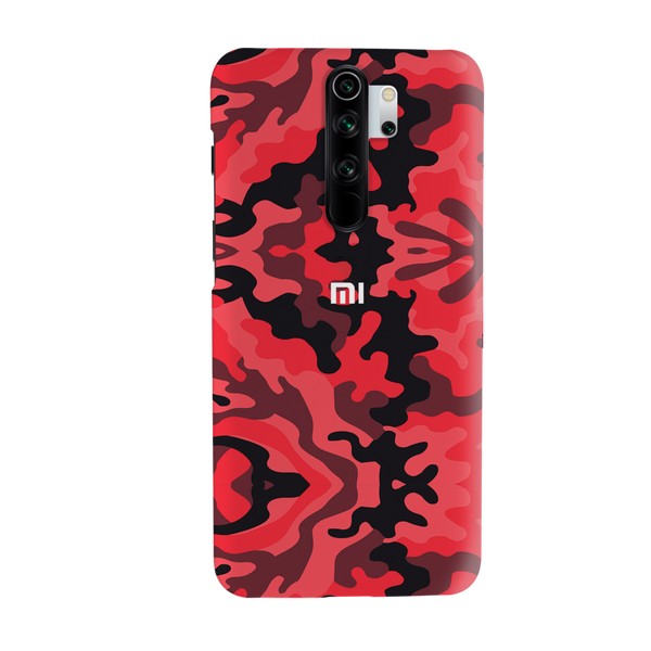 Military Red Camo Pattern Mobile Case Cover For Redmi Note 8 Pro