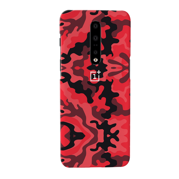 Military Red Camo Pattern Mobile Case Cover For Oneplus 7 Pro