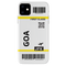 Flying to Goa Flight Ticket Pattern Mobile Case Cover For Iphone 11