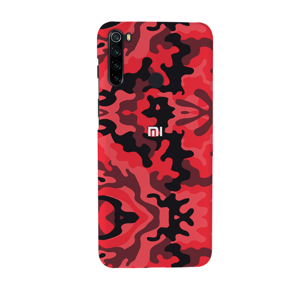 Military Red Camo Pattern Mobile Case Cover For Redmi Note 8