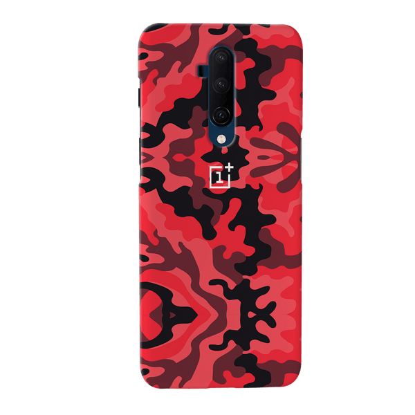Military Red Camo Pattern Mobile Case Cover For Oneplus 7t Pro