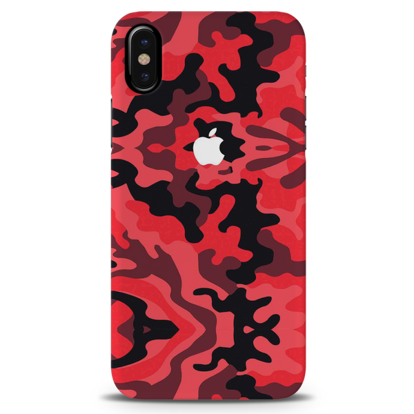 Military Red Camo Pattern Mobile Case Cover For Iphone X