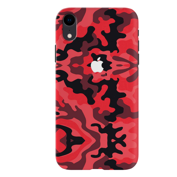 Military Red Camo Pattern Mobile Case Cover For Iphone XR