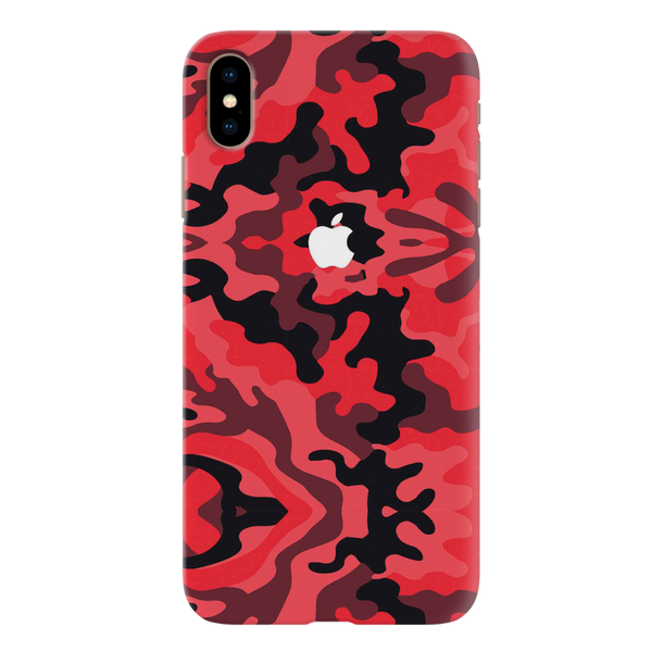 Military Red Camo Pattern Mobile Case Cover For Iphone XS MAX
