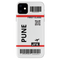 Flying to Pune Flight Ticket Pattern Mobile Case Cover For Iphone 11