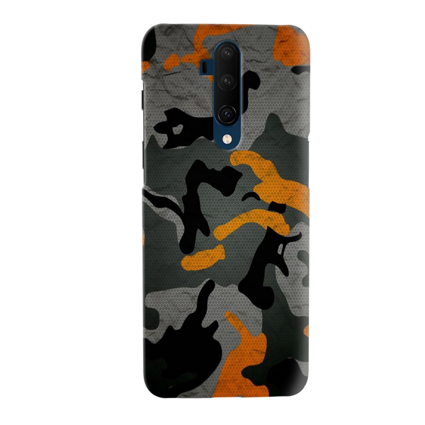 Camo Black And Pink Pattern Mobile Case Cover For Oneplus 7t Pro