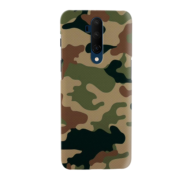 Camo Black And Green Pattern Mobile Case Cover For Oneplus 7t Pro