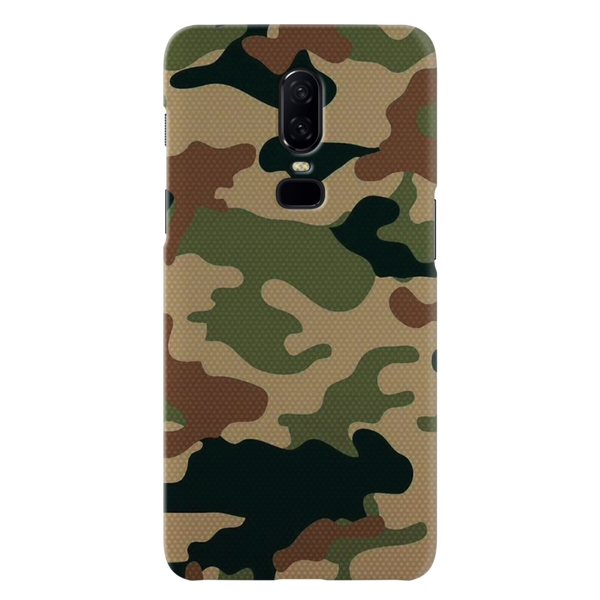 Camo Black And Green Pattern Mobile Case Cover For Oneplus 6