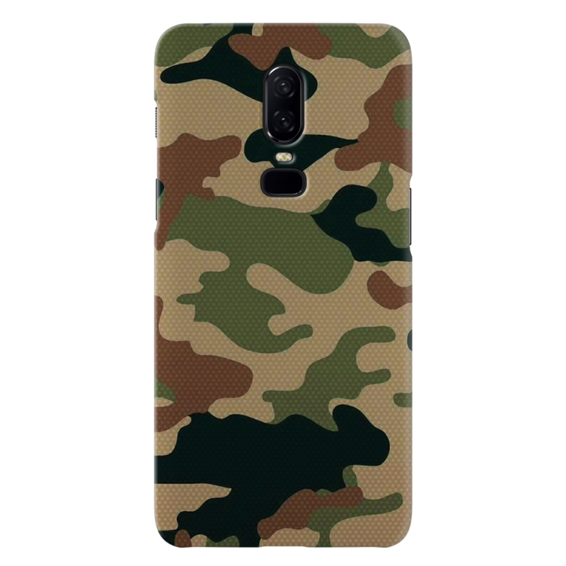 Camo Black And Green Pattern Mobile Case Cover For Oneplus 6