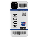 Flying to Moon Flight Ticket Pattern Mobile Case Cover For Iphone 11 Pro Max