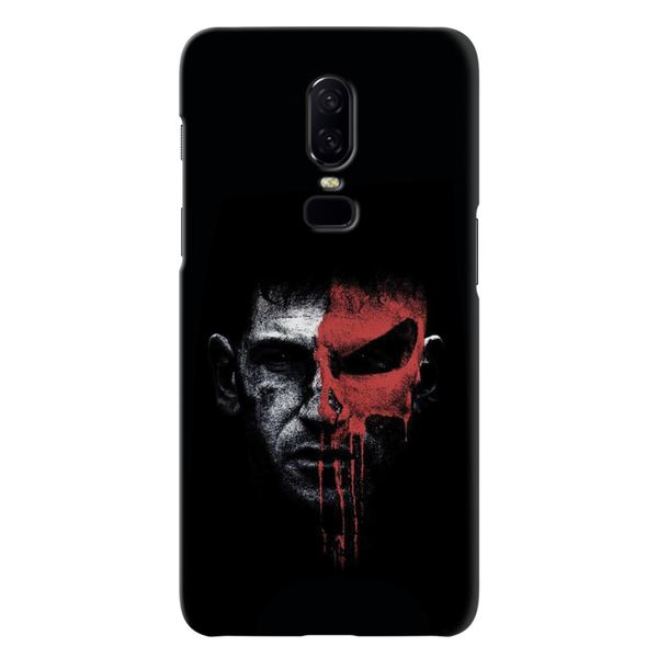 Red Skull Face Pattern Mobile Case Cover For Oneplus 6