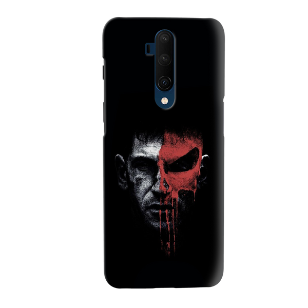 Red Skull Face Pattern Mobile Case Cover For Oneplus 7t Pro