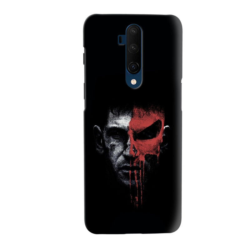 Red Skull Face Pattern Mobile Case Cover For Oneplus 7t Pro
