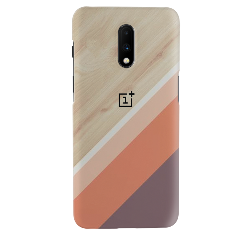 Wooden Pattern Mobile Case Cover For Oneplus 7