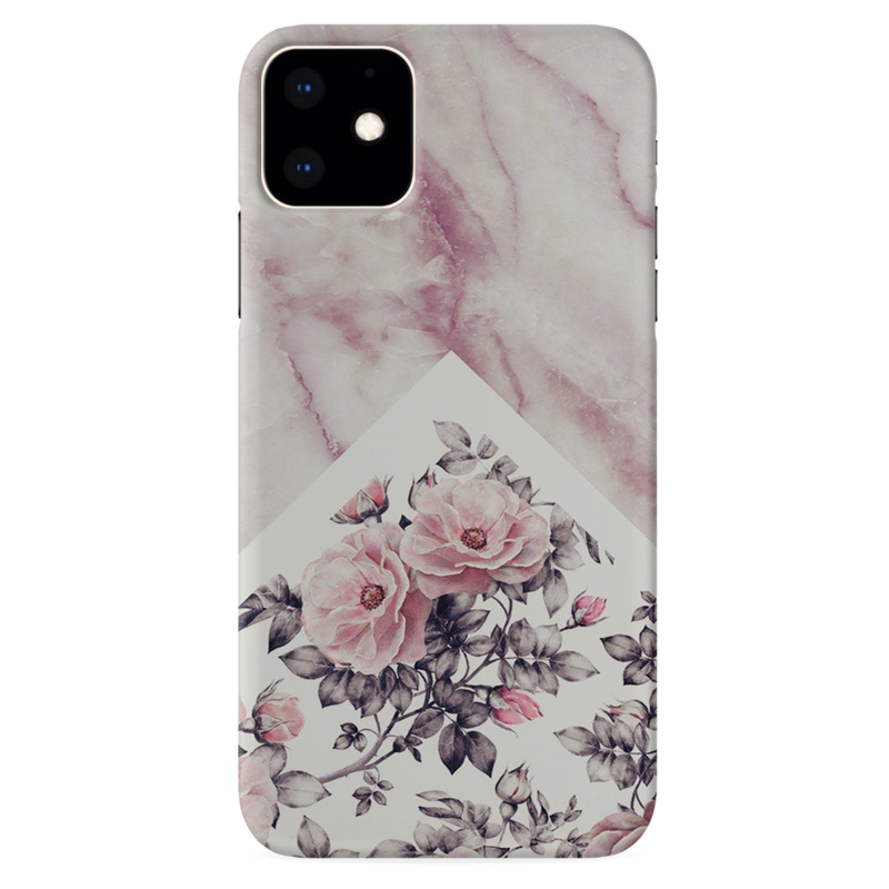 Tiles and Flowers Pattern Mobile Case Cover For Iphone 11