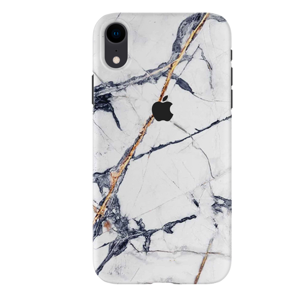White Marble Pattern Mobile Case Cover For Iphone XR