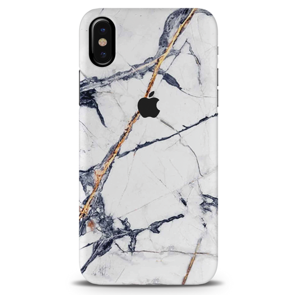 White Marble Pattern Mobile Case Cover For Iphone X