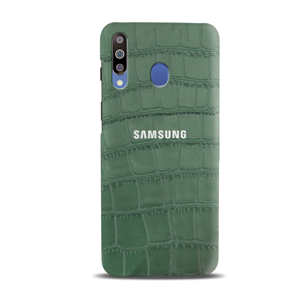 Green Boxes Pattern Mobile Case Cover For Galaxy M30
